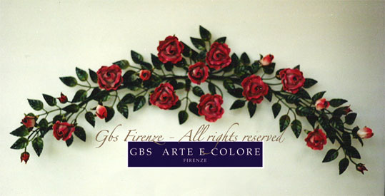 Fregio decorativo floreale