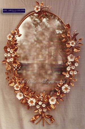mirror with antique gold