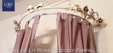Baldacchino Ciel de Lit per la cameretta - Rose e Farfalla