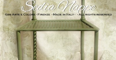 Sedia con Nappe d’oro. Ferro battuto