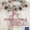 Teya Tea Table - Tavolino per The. Ferro battuto in tempera