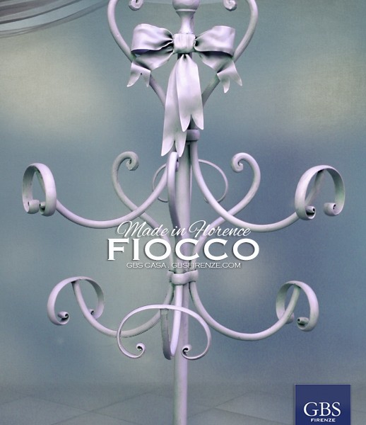 Fiocco e Nastri - Appendiabiti in ferro battuto. GBS Chic, lo shabby romantico di GBS. Made in Florence