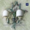 Applique Lavanda a due luci, fiocco in corda. Shabby, design GBS