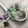 Rose e Bocci Curtain Rod. Wrought iron. Made to measure.