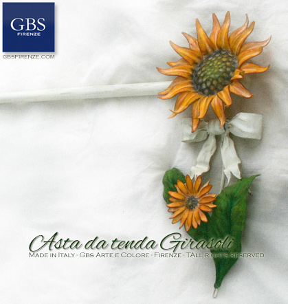 Asta da tenda Fiocco e Girasoli - Collezione Country