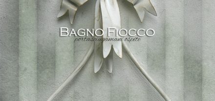 Portasciugamani per ospite. Da muro. Bagno Fiocco. Ferro battuto