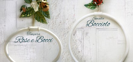 Stanza da bagno. Portasciugamano Bocciolo e Rose e Bocci per la stanza da bagno