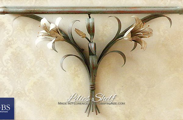 Lilies shelf. Custom made furniture: colors and mesaures.