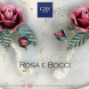 Fermatenda Embrasse. Design Romantico. Shabby con Rose in tempera