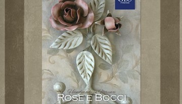 Portasciugamani e porta-accappatoio. Gancio in ferro forgiato. Rose