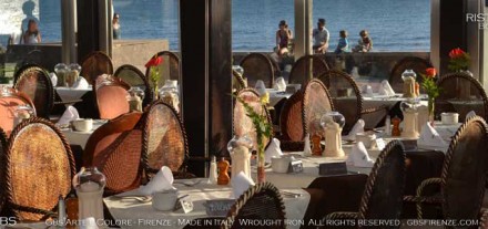 Ristorante Grand'Italia. Boulevard el Faro - Maspalomas - Poltrone in Ferro battuto