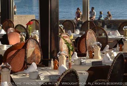 Ristorante Grand'Italia. Boulevard el Faro - Maspalomas - Poltrone in Ferro battuto