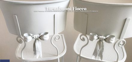 Sedia Tornabuoni Fiocco. Ferro battuto. Made in Italy. GBS Firenze