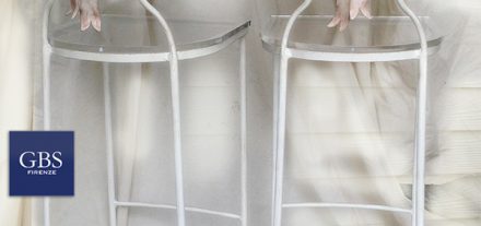 Sedia Sgabello da Bar. Cucina Country & Shabby-Cihic. Fiocco.