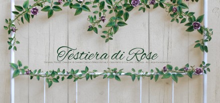 Testiera di Rose. Camera romantica. Testata Alta